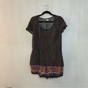 GARAGE patterned romper